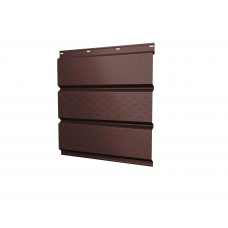 Софит металлический центральная перфорация 0,45 Print Elite с пленкой Choco Wood