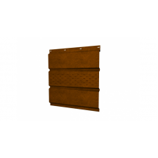 Софит металлический центральная перфорация 0,45 Print Elite с пленкой Honey Wood