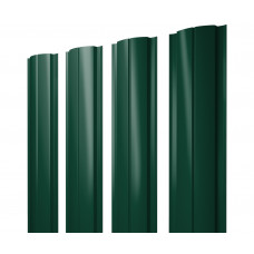 Штакетник Полукруглый Slim 0,45 PE RAL 6005 зеленый мох
