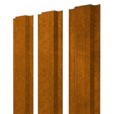 Штакетник Прямоугольный 0,45 Print Elite Golden Wood